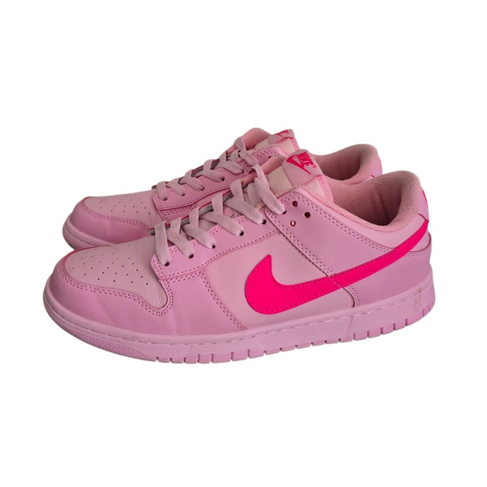 Nike Pink Low Top Athletic Shoes with Hot Pink Swoosh - Picture 5 of 11